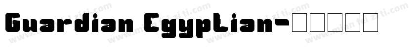 Guardian Egyptian字体转换